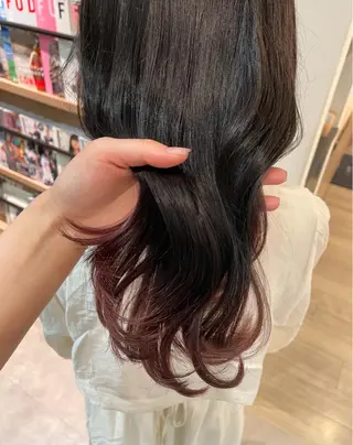 ミディアム モテ髪🫧赤み消し カラー表参道きょうこのヘアスタイル