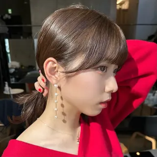 ロング カラー SALOWIN原宿AROA店所属・顔まわり神カット✂︎ 齋藤雄大【原宿】のヘアスタイル