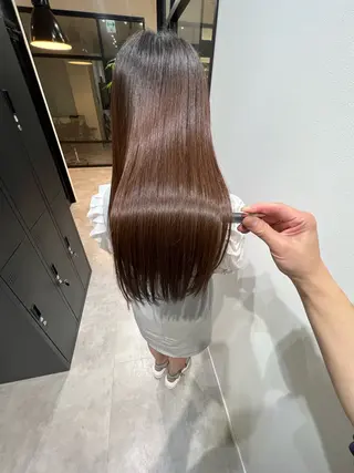 セミロング カラー 髪質改善×大人可愛い 艶髪🫧ダイトのヘアスタイル