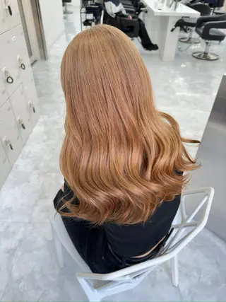 ロング カラー ダブルカラー 韓国ヘアKYONのヘアスタイル