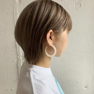 ショート カラー 🎈馬場佑馬/ スパイラルパーマ🎈のヘアスタイル