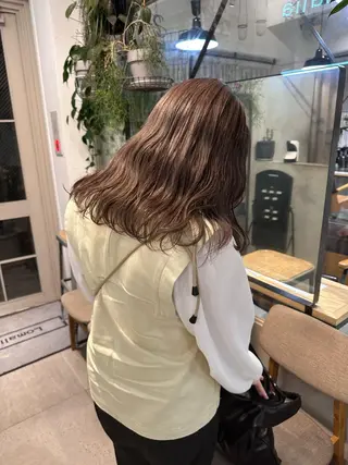 セミロング カラー REINA☁️透明感 カラー/ぷつっと♡のヘアスタイル