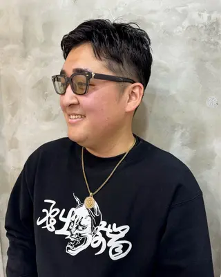 メンズ 志賀 あずみのヘアスタイル