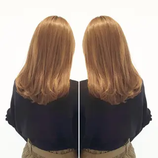 セミロング カラー 美髪⭐︎髪質改善 井上　康司のヘアスタイル