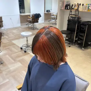 ロング カラー ヘアアレンジ 土谷 優乃のヘアスタイル