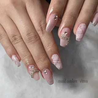 セミロング ネイル nail salon émuのネイルデザイン