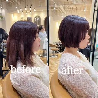 ショート 💎巻ける縮毛矯正/ 艶髪💎石渕智也のヘアスタイル