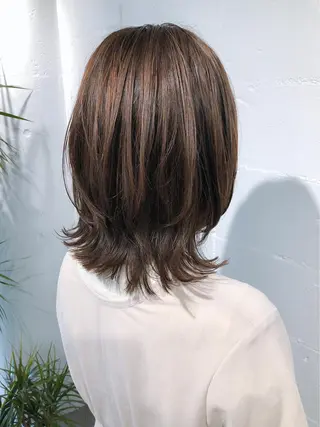 ミディアム 質感再生カラー/ 髪質改善/karinのヘアスタイル