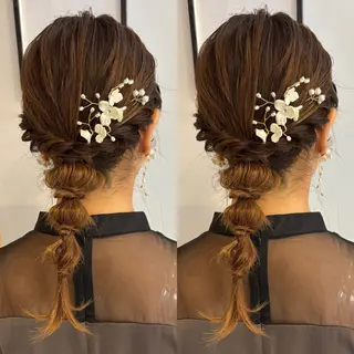 セミロング 🍒しの🍒 透明感カラー/カットのヘアスタイル