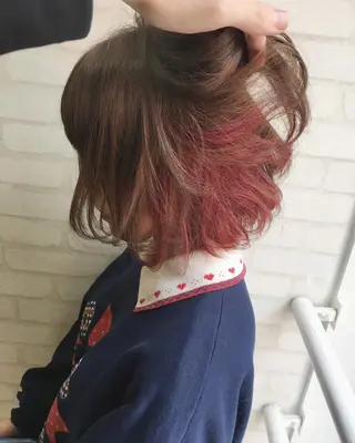 ショート カラー ヘアアレンジ エクステの神様 ▫️原島ユウヤ▫️のヘアスタイル