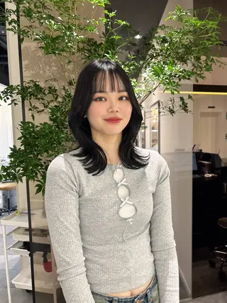 ミディアム 美髪矯正/ 伊藤 更のヘアスタイル