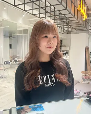 ロング カラー loely 💞miyuのヘアスタイル