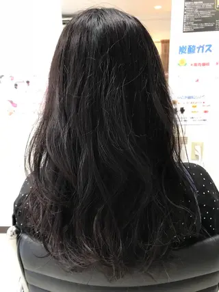 セミロング 長谷川 誠志のヘアスタイル