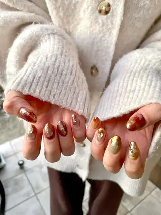 ネイル 甲府市徳行 🧸prunelleのネイルデザイン