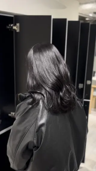 セミロング 髪質改善/縮毛矯正/ クロサカ ユウナのヘアスタイル