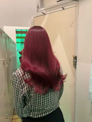 ロング カラー ハイトーンカラー/エ クステ/デザインのヘアスタイル