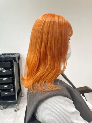 ミディアム カラー 田中大星 /ボブ 縮毛矯正のヘアスタイル