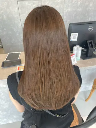 ロング カラー 植手 莉菜のヘアスタイル