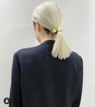 ミディアム カラー ヘアアレンジ 【姫カット】 ナカムラコウキのヘアスタイル