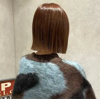 ミディアム カラー yumemiレイヤー ✴︎ 透明感カラーのヘアスタイル