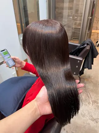 ミディアム デジタルパーマ/ 艶カラー/神野楓のヘアスタイル