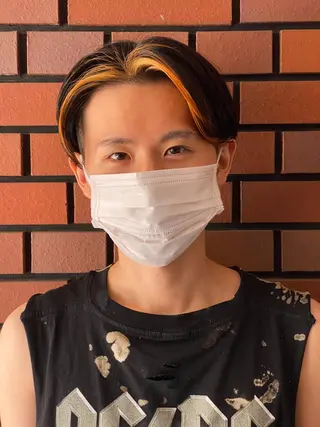 ショート カラー メンズ エイトウメダ 店長 稲尾友則のヘアスタイル