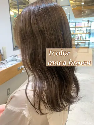 セミロング カラー Kana 🍋 ハイトーン【高円寺】のヘアスタイル