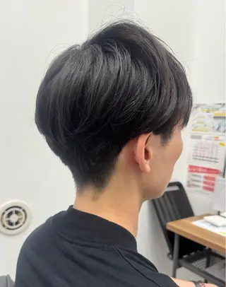 パーマ メンズ 𝘀𝗮𝗲/柏の葉 / カットモデルのヘアスタイル