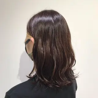 ミディアム カラー 【暖色カラー特化】 中山由梨のヘアスタイル