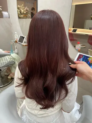 ロング カラー 新宿/韓国ヘア 中明度カラー/かやのヘアスタイル