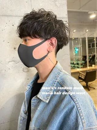 ショート パーマ メンズ 竹嶌 健吾のヘアスタイル