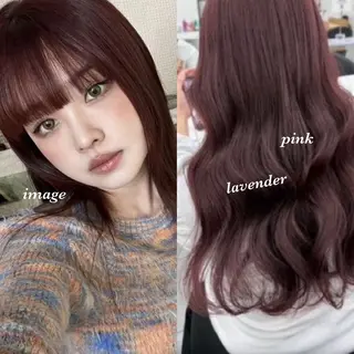 ロング カラー トレンド韓国暖色 ♡momo♡のヘアスタイル
