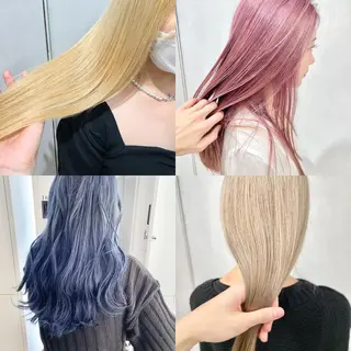 ロング カラー 🔷ダブルカラーハイ トーン🔷櫻井走のヘアスタイル