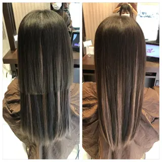 ミディアム EARTH長岡 🌼渡辺まい🌼のヘアスタイル