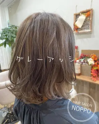 セミロング カラー noppo所属・NOPPO 和泉市 美容室/奥村 飛鳥のヘアスタイル