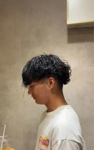 パーマ メンズ 市毛 風音のヘアスタイル