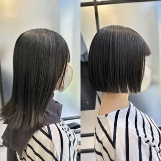 ショート SALOWIN心斎橋Suite店所属・ブリーチ毛にもできる 縮毛矯正|鷹司郎のヘアスタイル