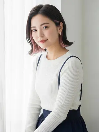 ショート カラー 瀬尾 加寿馬のヘアスタイル