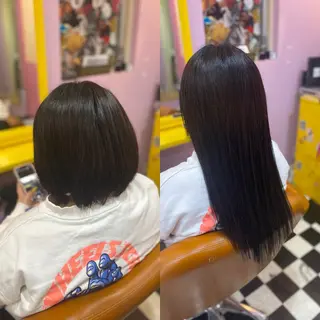 ショート チビ編み込みエクステ どぅ〜す/YUIのヘアスタイル