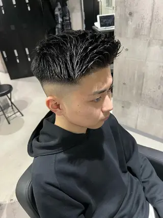 ショート カラー パーマ ヘアアレンジ メンズ _WHITE京橋店所属・髪質改善_WHITE RYUSUKEのヘアスタイル