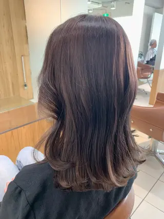 ミディアム CHELSEA神戸所属・MORISAKI ✂︎縮毛矯正のヘアスタイル