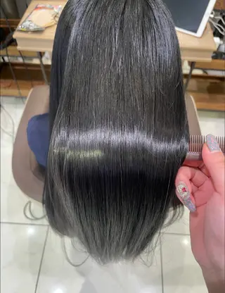 ロング 縮毛矯正/ まなかのヘアスタイル