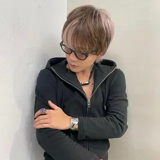 ショート カラー メンズ 花香竜太/エクステ /ハイトーンカラーのヘアスタイル