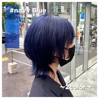 ショート カラー ヘアアレンジ メンズ 🦋重くない暗髪🦋 Hana🦋のヘアスタイル