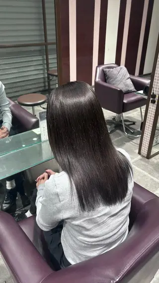 セミロング カラー Labless所属・韓国レイヤー×顔周り カット/Takunaのヘアスタイル