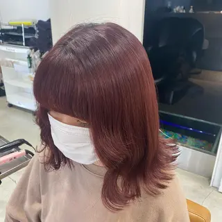 ミディアム カラー 韓国・網紅 🦋HONOKA🦋のヘアスタイル