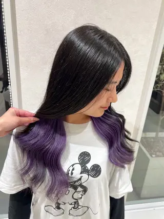 カラー nehus nagaoka所属・🖤複雑履歴ブリーチ Mizuki 🖤のヘアスタイル