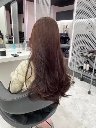 ロング カラー ガーリーモテヘア🎀 yume🤍🐈‍⬛のヘアスタイル