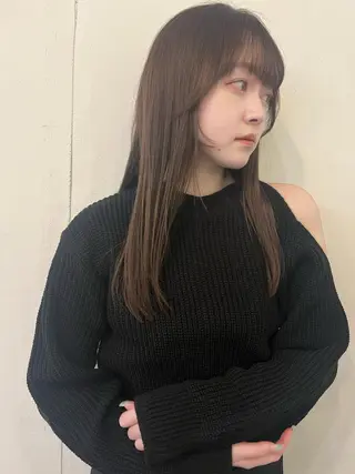 ロング カラー mizuho🐈⬛ 艶髪¦ダークトーンのヘアスタイル