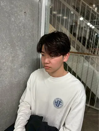 メンズ メンズカット縮毛矯正 スパイラルShionのヘアスタイル